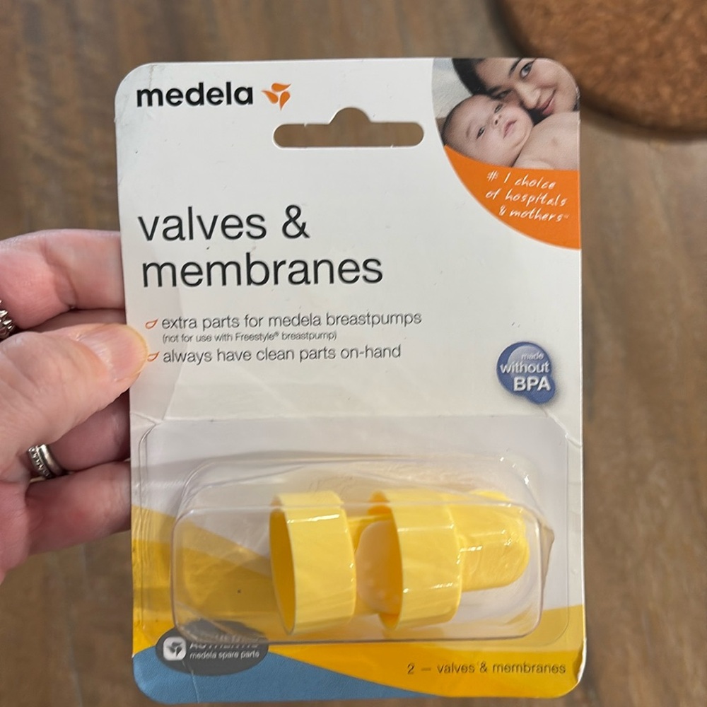 New in package medela pump valve and membrane 2 pack